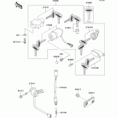 Схема вузла: Замок запалювання для Kawasaki VN800 Vulcan 800 Drifter