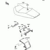 Схема вузла: Сидіння для Kawasaki ZX1100 ZZ-R1100