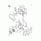 Схема вузла: Кришка двигуна для Kawasaki KLX110 KLX110