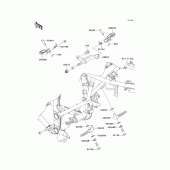 Схема узла: Подножки для Kawasaki KLX250 KLX250S