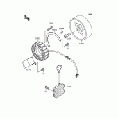 Схема вузла: Генератор для Kawasaki VN400 Vulcan