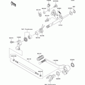 Схема узла: Переключатель передач для Kawasaki ZR750 Z750R ABS