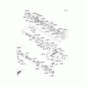 Схема вузла: Трансмісія для Kawasaki KLX125 KLX125L