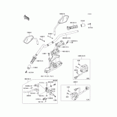 Схема вузла: Кермо (1/2) для Kawasaki KLE650 Versys 650 ABS