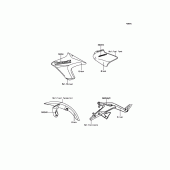 Схема вузла: Decals(Red) для Kawasaki ER650 ER-6N ABS