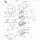 Схема узла: Воздушный фильтр для Kawasaki ZX600 Ninja ZX-6R