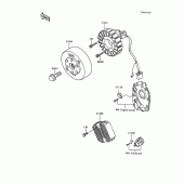 Схема узла: Генератор для Kawasaki ZX600 GPX600R