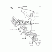 Схема вузла: Крило для Kawasaki KL110 KSR
