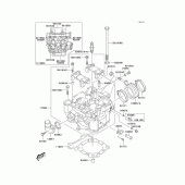Схема узла: Головка цилиндра для Kawasaki KLX400 KLX400R