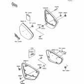 Схема вузла: Side covers для Kawasaki VN1500 VN-15