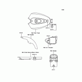 Схема вузла: Інформаційні наклейки для Kawasaki BN125 Eliminator