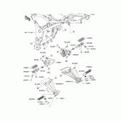 Схема вузла: Підніжки для Kawasaki EX250 Ninja 250R