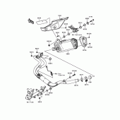 Схема вузла: Вихлопна система для Kawasaki ER300 Z300