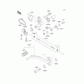 Схема узла: Переключатель передач для Kawasaki EX500 Ninja 500R