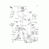 Схема вузла: Паливний бак для Kawasaki ER400 ER-4N