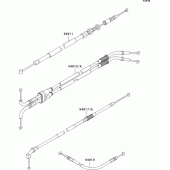 Схема вузла: Троси для Kawasaki ZX1200 Ninja ZX-12R