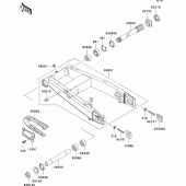 Схема узла: Задний рычаг (Маятник) для Kawasaki ZX1200 Ninja ZX-12R