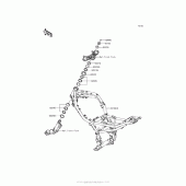 Схема узла: Рама для Kawasaki ZR900 Z900