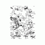 Схема вузла: Кріплення двигуна для Kawasaki ZG1400 Concours 14 ABS