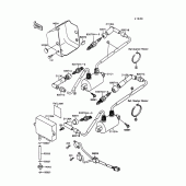 Схема узла: Система зажигания(1/2) для Kawasaki VN1500 Vulcan 88