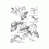 Схема вузла: Крило для Kawasaki ZR800 Z800 ABS