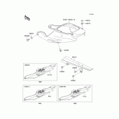 Схема узла: Side covers/chain cover(zx900-e2) для Kawasaki ZX900 Ninja ZX-9R