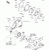 Схема вузла: Headlight(s) для Kawasaki VN1700 Vulcan 1700 Voyager