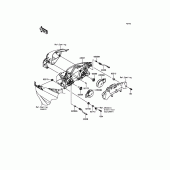 Схема вузла: Headlight(s) для Kawasaki ZX636 Ninja ZX-6R 30th Anniversary Edition