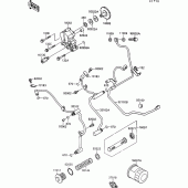 Схема узла: Масляный насос для Kawasaki VN1500 VN-15 SE