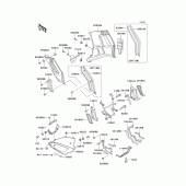 Схема вузла: Cowling lowers(1/2) для Kawasaki ZG1000 Concours