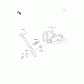 Схема вузла: Brake pedal/torque link для Kawasaki EX500 GPZ500S