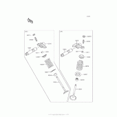 Схема вузла: Клапани для Kawasaki KLX140 KLX140L