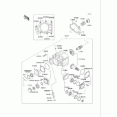 Схема вузла: Front bevel gear(1/2) для Kawasaki VN750 Vulcan 750