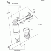 Схема вузла: Амортизатор для Kawasaki ZX600 GPX600R