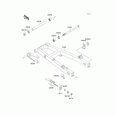 Схема вузла: Задній важіль (Маятник) для Kawasaki EL250 Eliminator 250