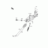 Схема вузла: Stand(s) для Kawasaki EN650 Vulcan S