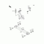 Схема узла: Лапка тормоза для Kawasaki ZR400 ZRX