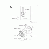 Схема вузла: Колінчастий вал для Kawasaki EJ650 W650