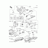 Схема узла: Электрооборудование для Kawasaki ZR800 Z800