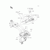 Схема вузла: Battery case для Kawasaki ZR750 Z750 ABS