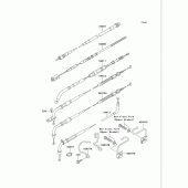 Схема вузла: Троси для Kawasaki VN750 Vulcan 750