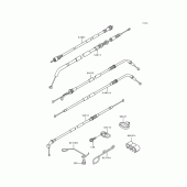 Схема узла: Clutch cable для Kawasaki ZX600 Ninja ZX-6