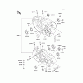 Схема узла: Картер двигателя для Kawasaki KX500