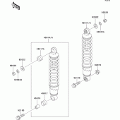 Схема узла: Подвеска/амортизатор для Kawasaki ER500 ER-5