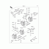Схема вузла: Карбюратор(1/2) для Kawasaki ZX750 Ninja ZX-7