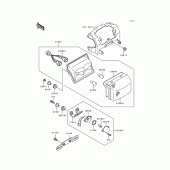 Схема узла: Задний фонарь для Kawasaki ZX600 Ninja ZX-6