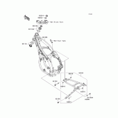 Схема вузла: Рама для Kawasaki KX450 KX450F