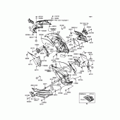 Схема вузла: Cowling(Center) для Kawasaki ZX1400 ZZR1400 ABS