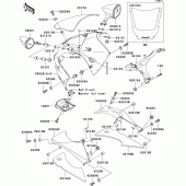 Схема узла: Облицовочные элементы для Kawasaki ZX1200 Ninja ZX-12R