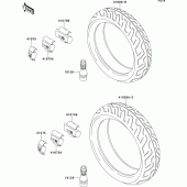 Схема вузла: Шини для Kawasaki ZR750 ZR-7